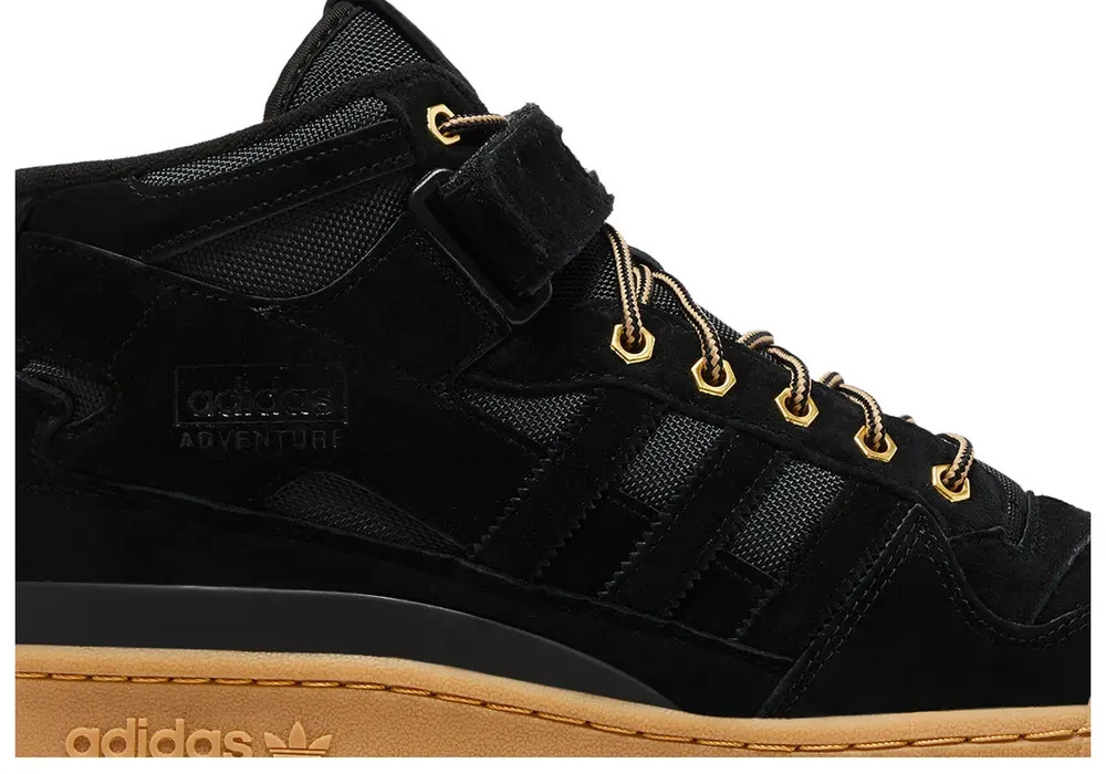 Adidas Forum Mid ‘Adventure Pack’ (Size 10) GZ4620 “Black/Gum” Men’s Sneakers