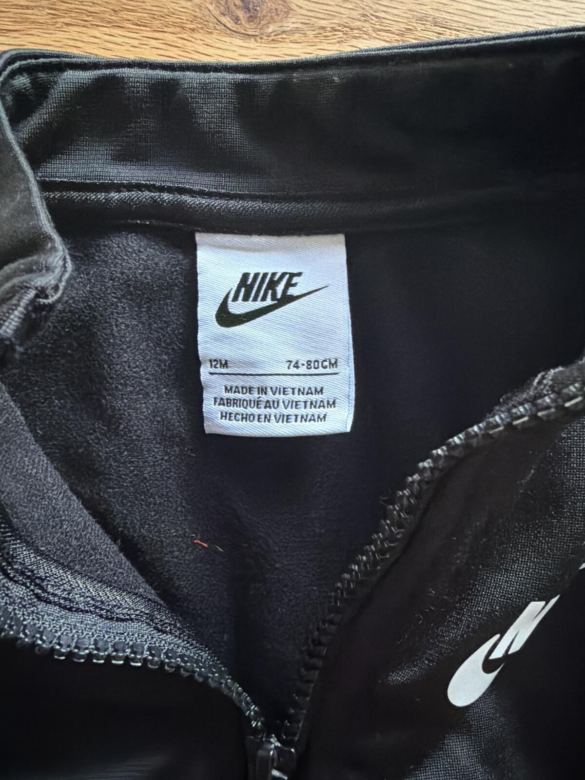 Nike Toddler 2-Piece Tracksuit Set Black/White 12M