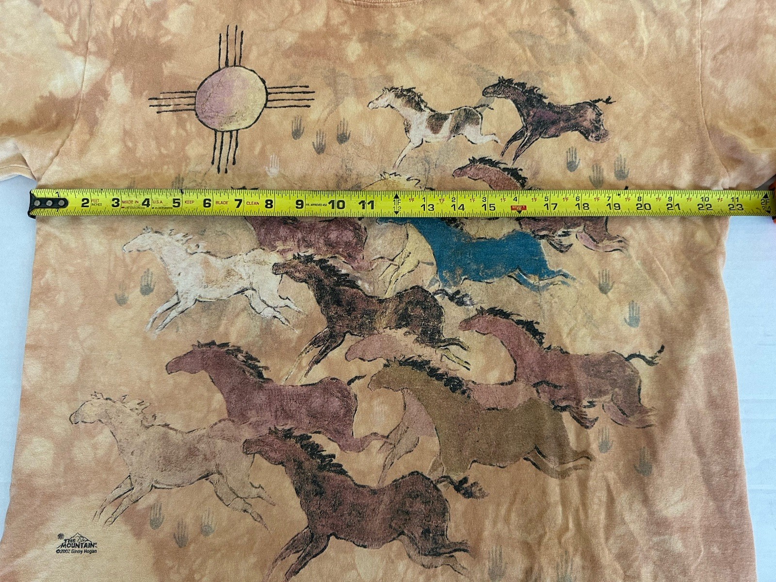 Vtg The Mountain Horse T-Shirt Ginny Hogan Southwest Tie Dye Men’s Size Lrg 2002