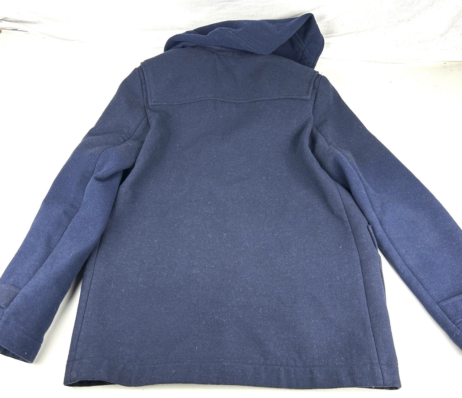 Nudie Jeans Men’s Medium Hooded Howard Duffel Coat Peacoat Toggle Closure
