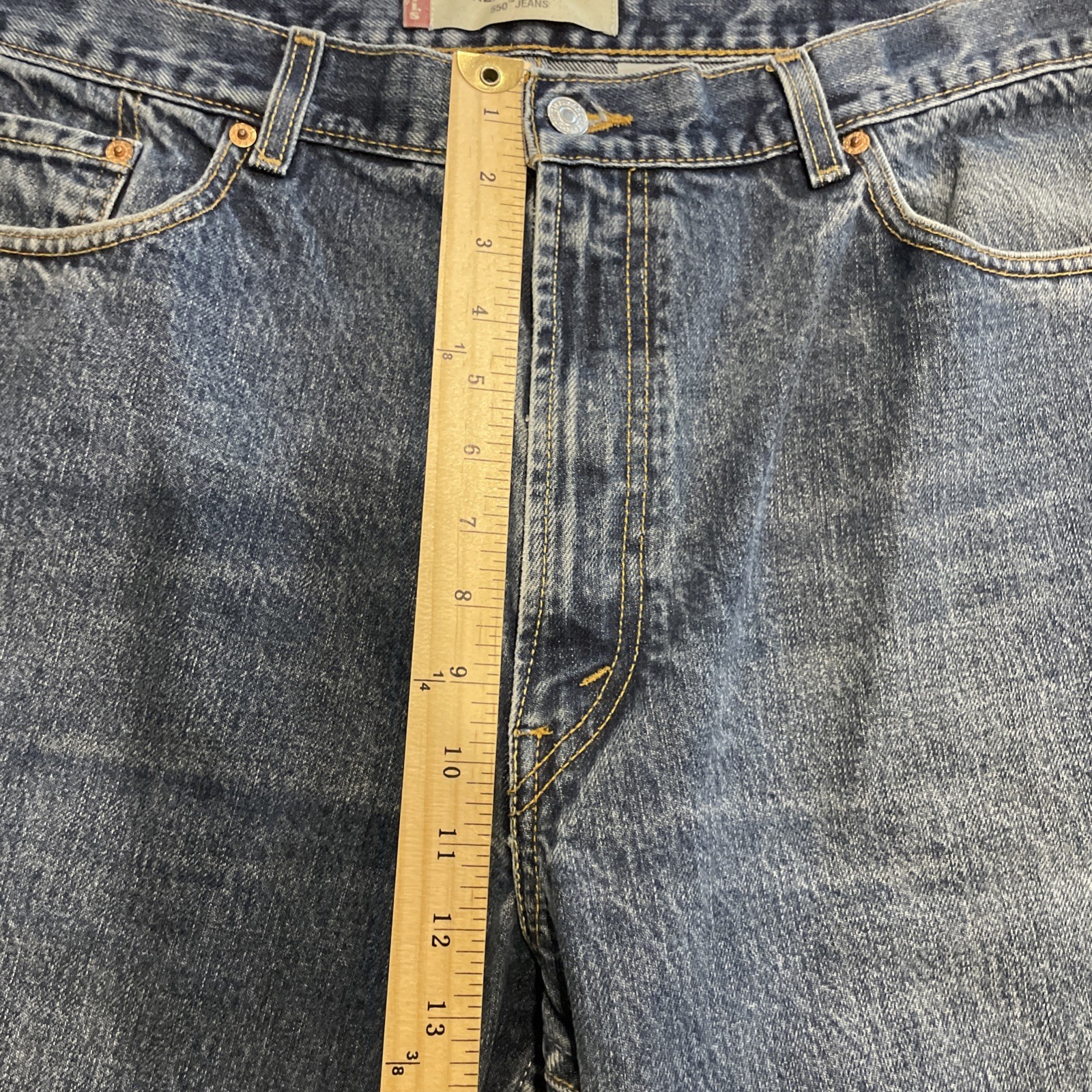 Vintage Y2K Levi’s 550 Mens 40/30 Relaxed Fit Jeans Red Tab 04/2003 Mexico