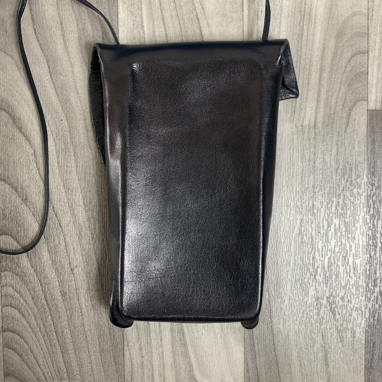 Vintage Leather Sculpted Face Bag Black By Deborah Einbender Signed