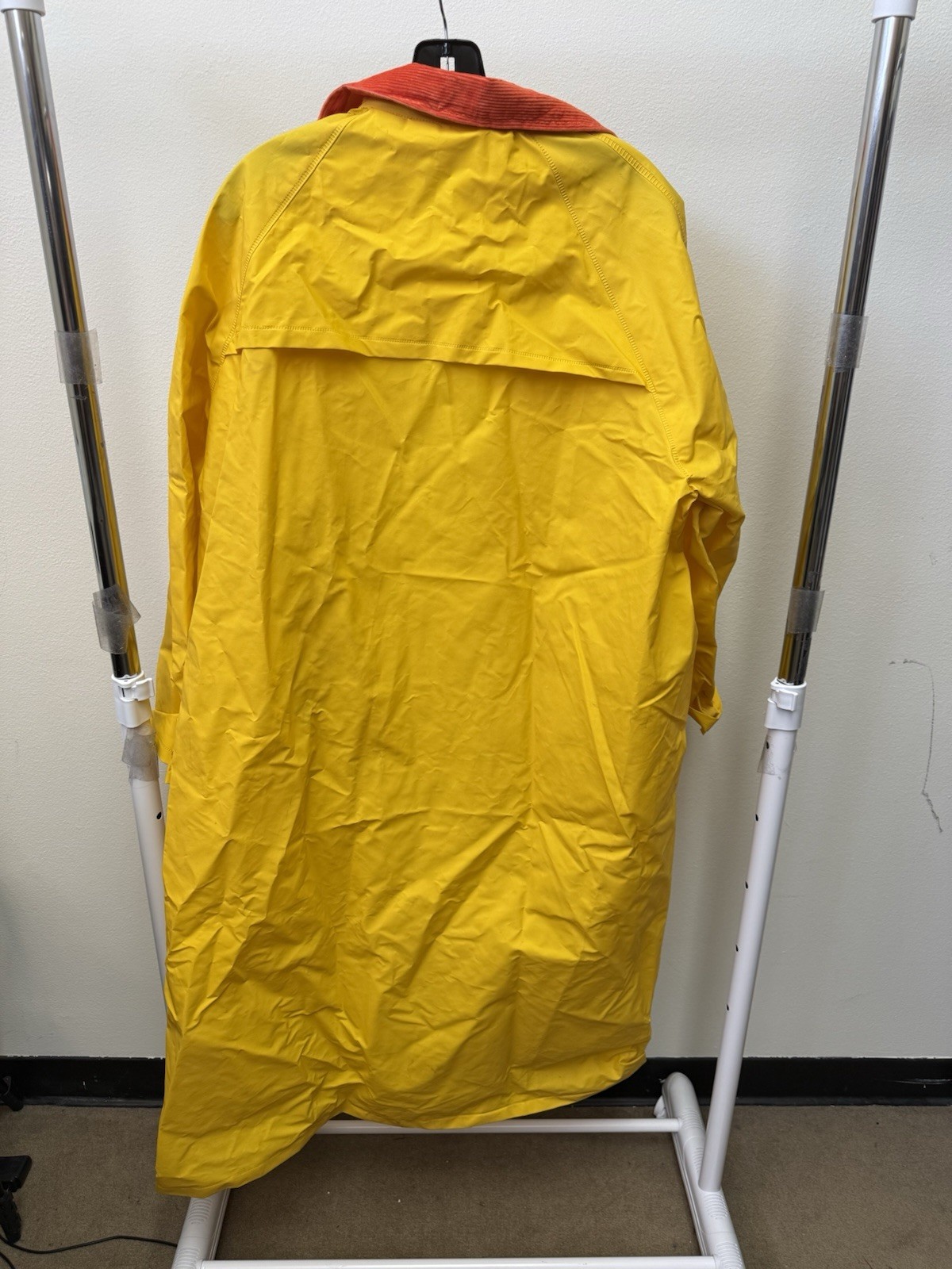 Crusader Heavy Duty PVC/Polyester Yellow 48″ Raincoat Size Large Unisex