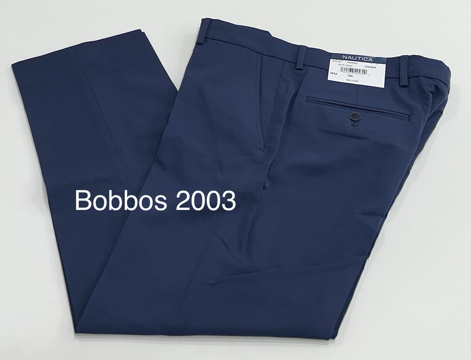 Nautica Men’s Modern Fit Active Stretch Suit Pants, Blue,, Size 32X29