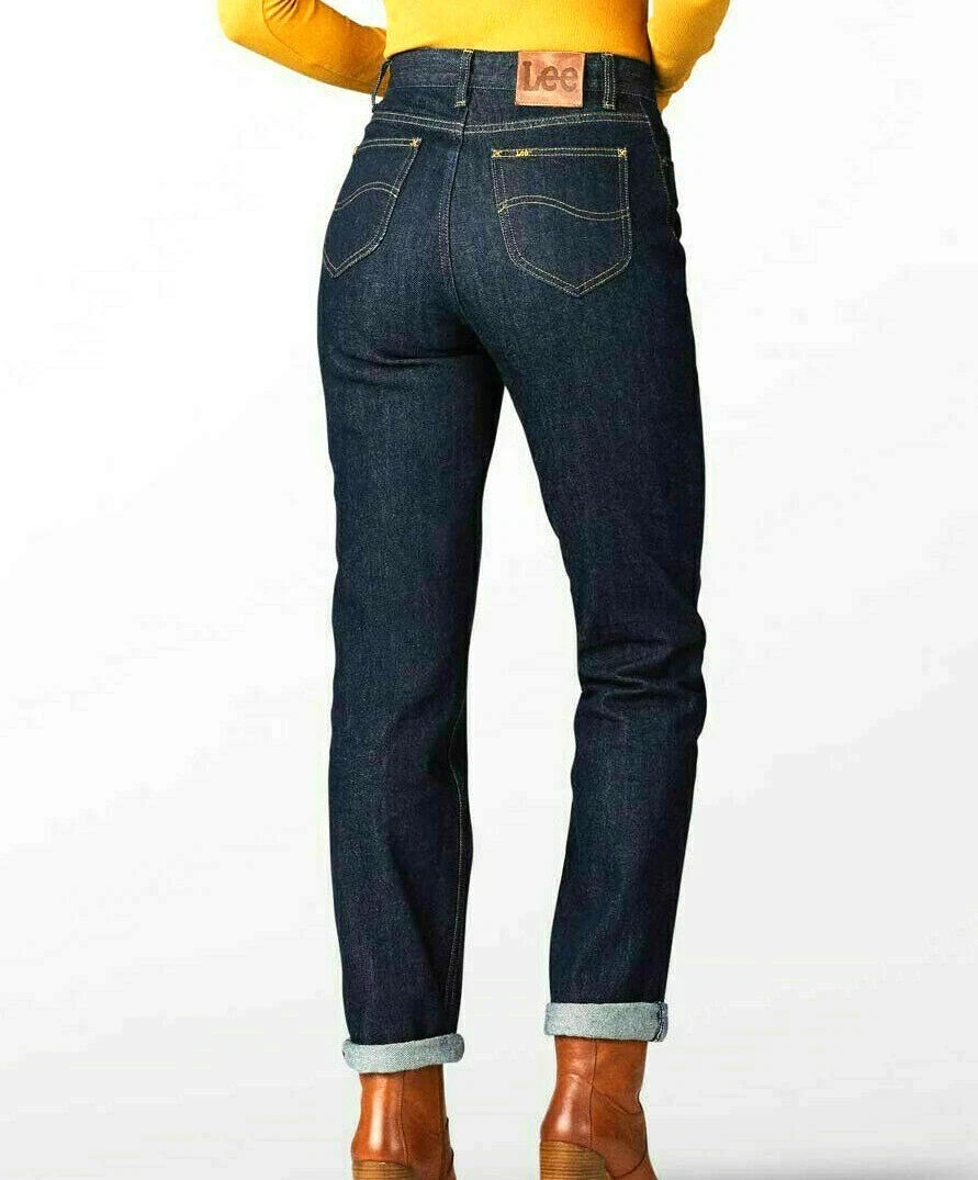 Lee Vintage Modern Jeans Retro Rinse Blue HighRise Strght Leg Akl 32 NWT 5306 Q2