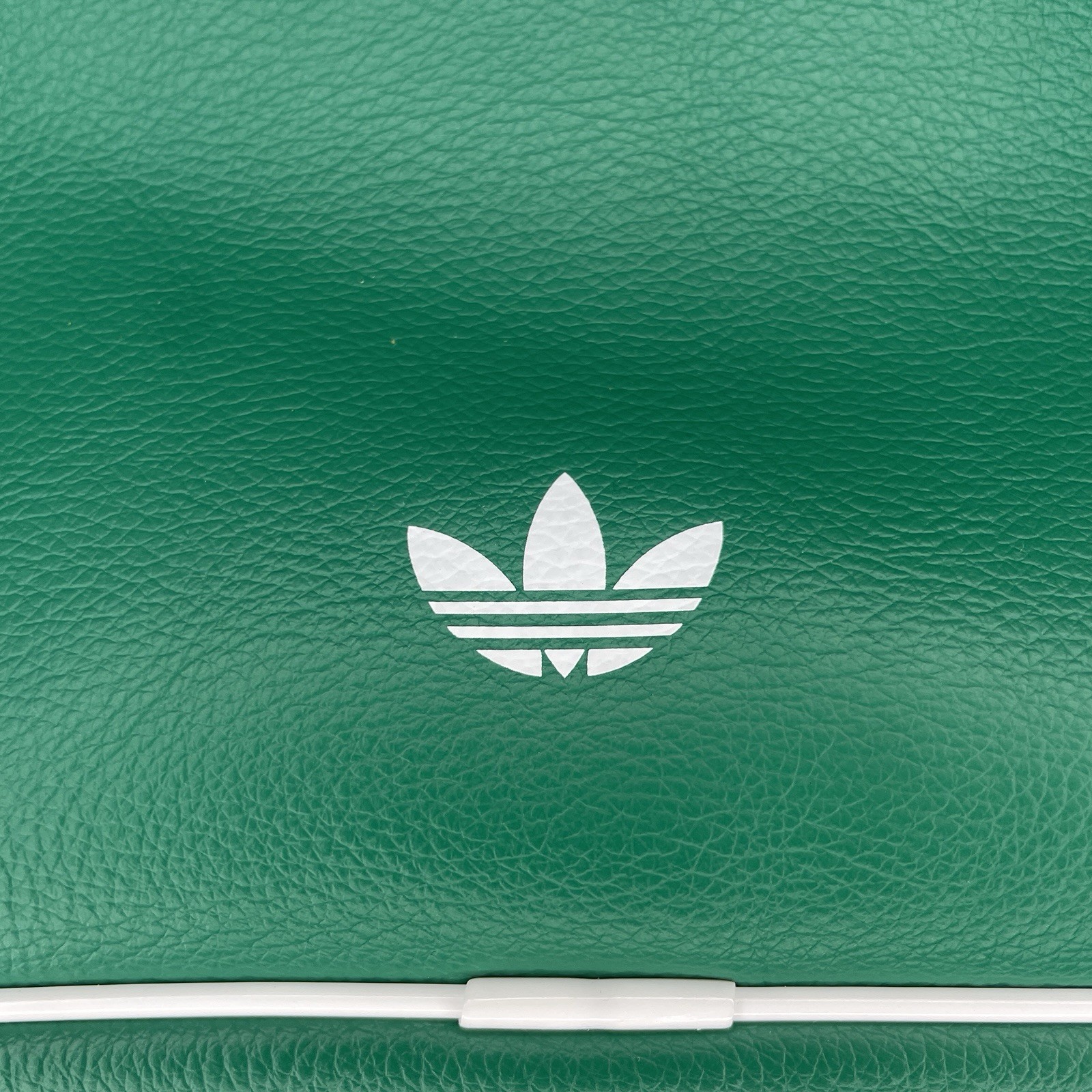 adidas Adicolor Elongated Airliner Green Bag White Trefoil Logo