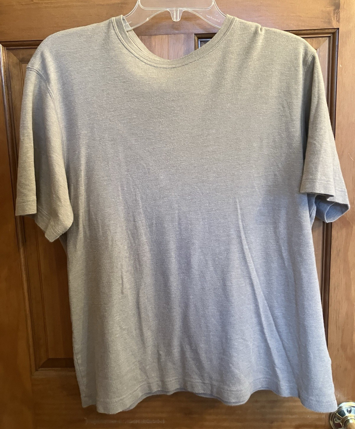 Daniel Cremieux Signature Collection Gray Tee Men’s L Pima Cotton Knit Crew Neck