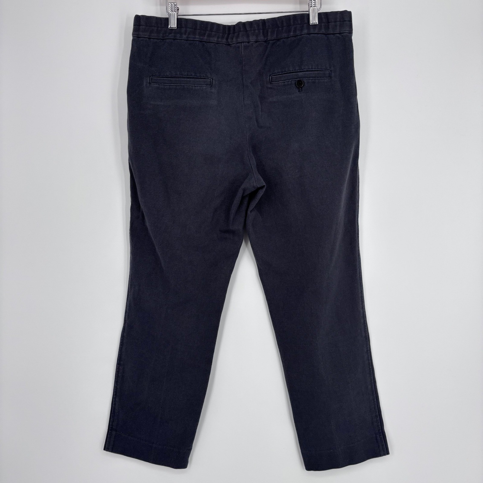 3.1 Phillip Lim Canvas Pleated Tapered Pants Womens 32 Dark Gray Cotton Chino