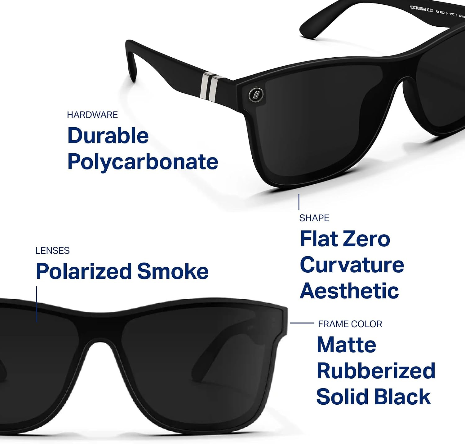 Millenia X2 Polarized Sunglasses Flat Mirrored Lens UV400 Protection Men Women