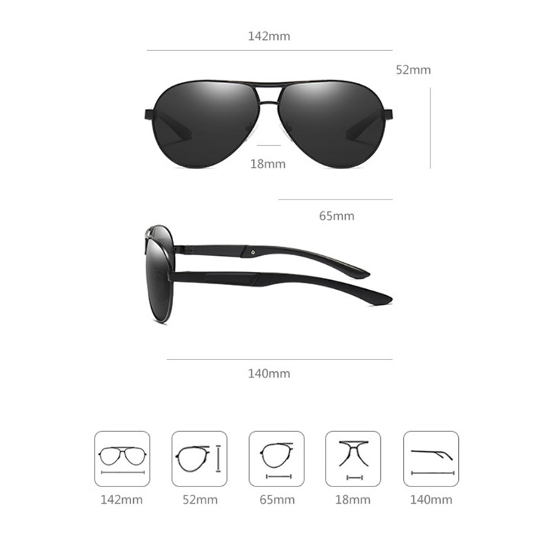 Pilot Metal Tinted Gray Reading Glasses Men Shade Square Eyeglasses Sunglasses