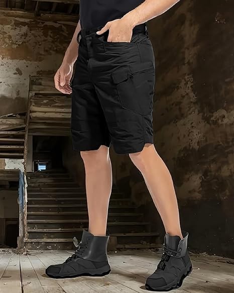 Mens Summer Tactical Shorts Cargo Outdoor Waterproof Hiking Fishing Track Short