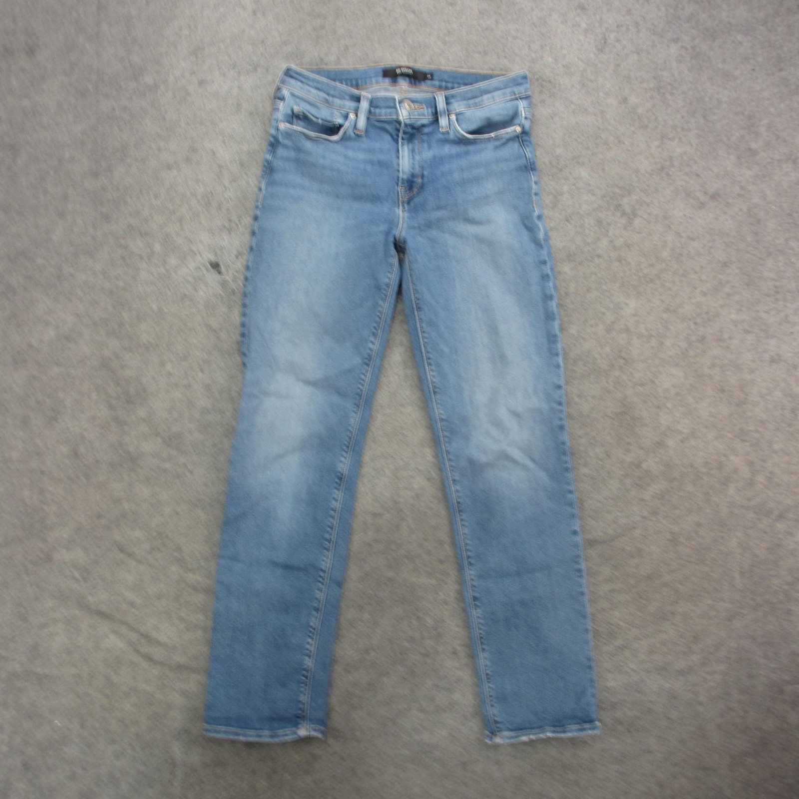 Hudson Jeans Womens 28 Blue Nico Straight Rolled Mid Rise Skinny Denim