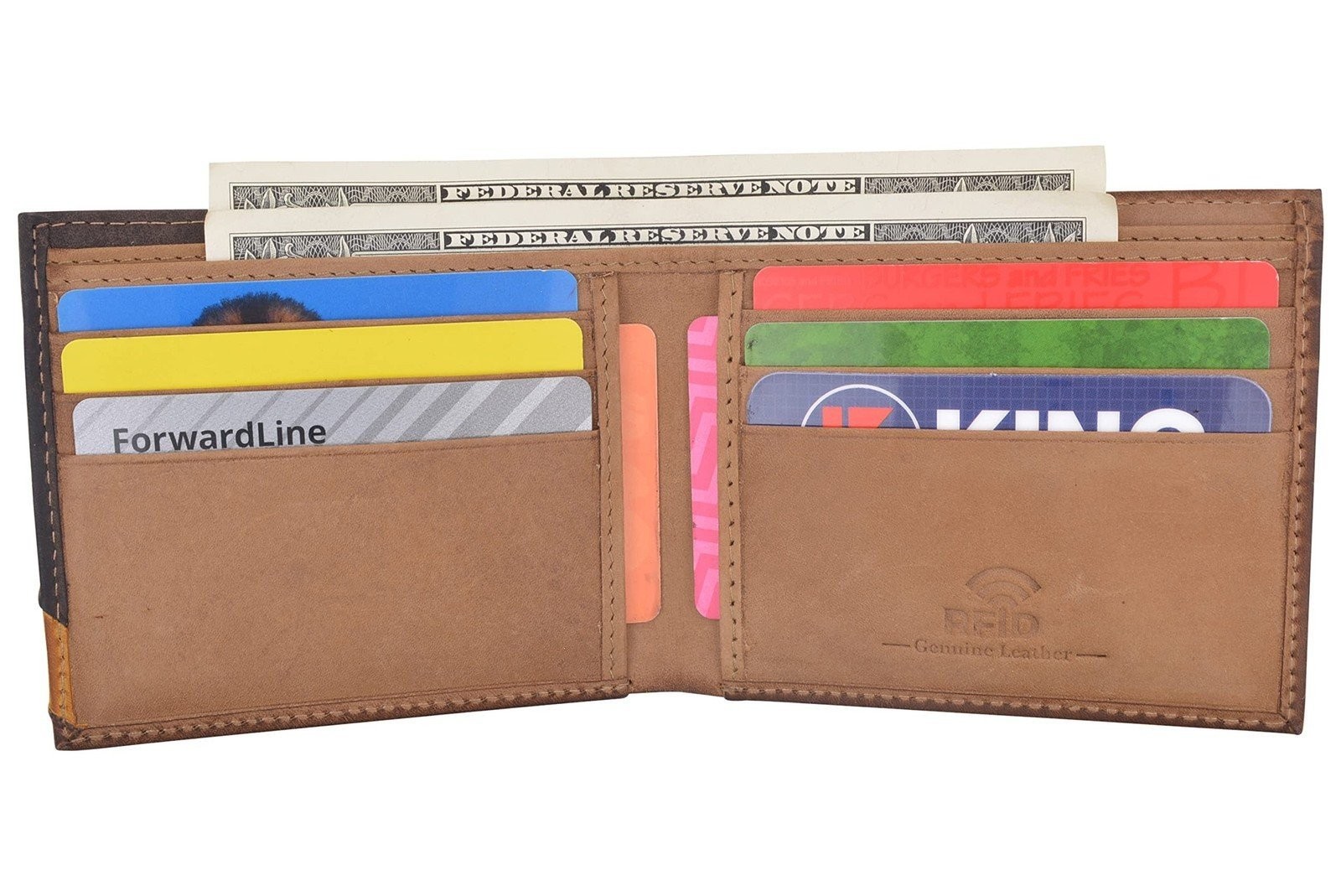 CAZORO Slim Wallet for Men Bifold Genuine Leather RFID Blocking Minimalist…