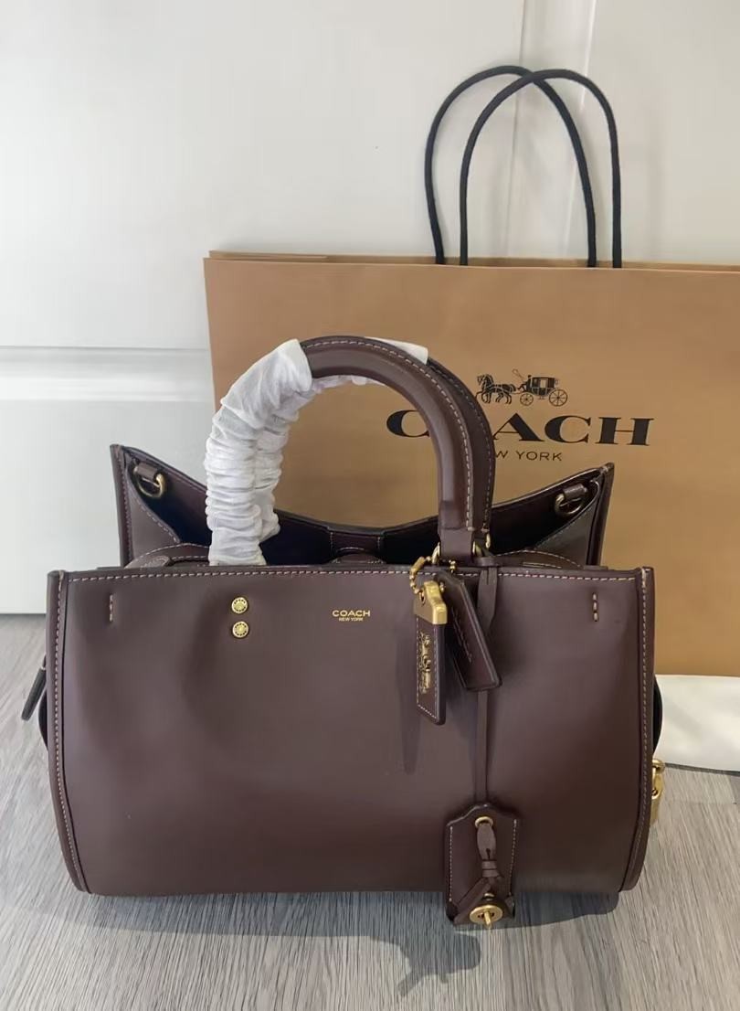 COACH CCX23 Rogue 31 Bag Soft Grain Leather Satchel Crossbody Shoulder 2WAY