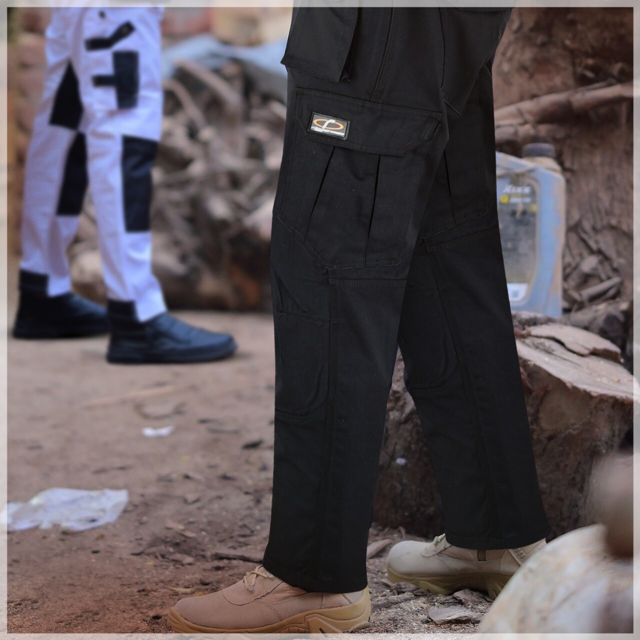 Mens Tactical Pants Boot Cut Relaxed Fit Cargo Lightweight Hiking Work Pants
