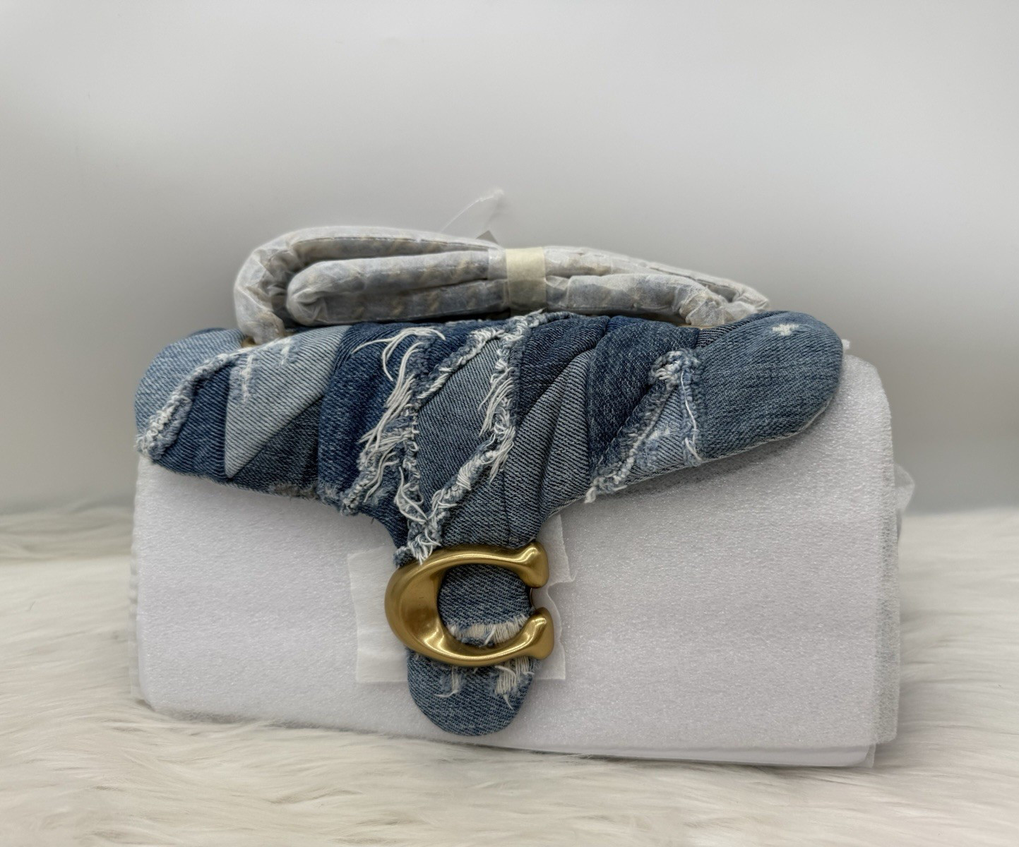 AUTH NWT $695 COACH Tabby 26 Repurposed Denim Patchwork Quilted Shoulder Bag