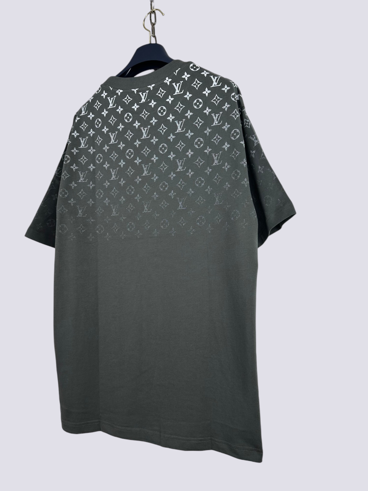 Louis Vuitton LV Monogram Gradient Cotton Crewneck T-Shirt Volcanic Ash Size M