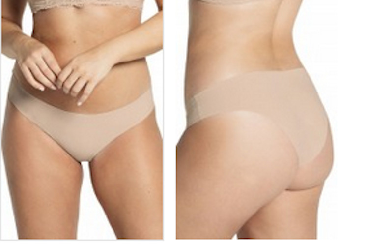 NWT Leonisa Style# 012721 Size M No-Ride-Up Invisible Seamless Bikini Panty Nude
