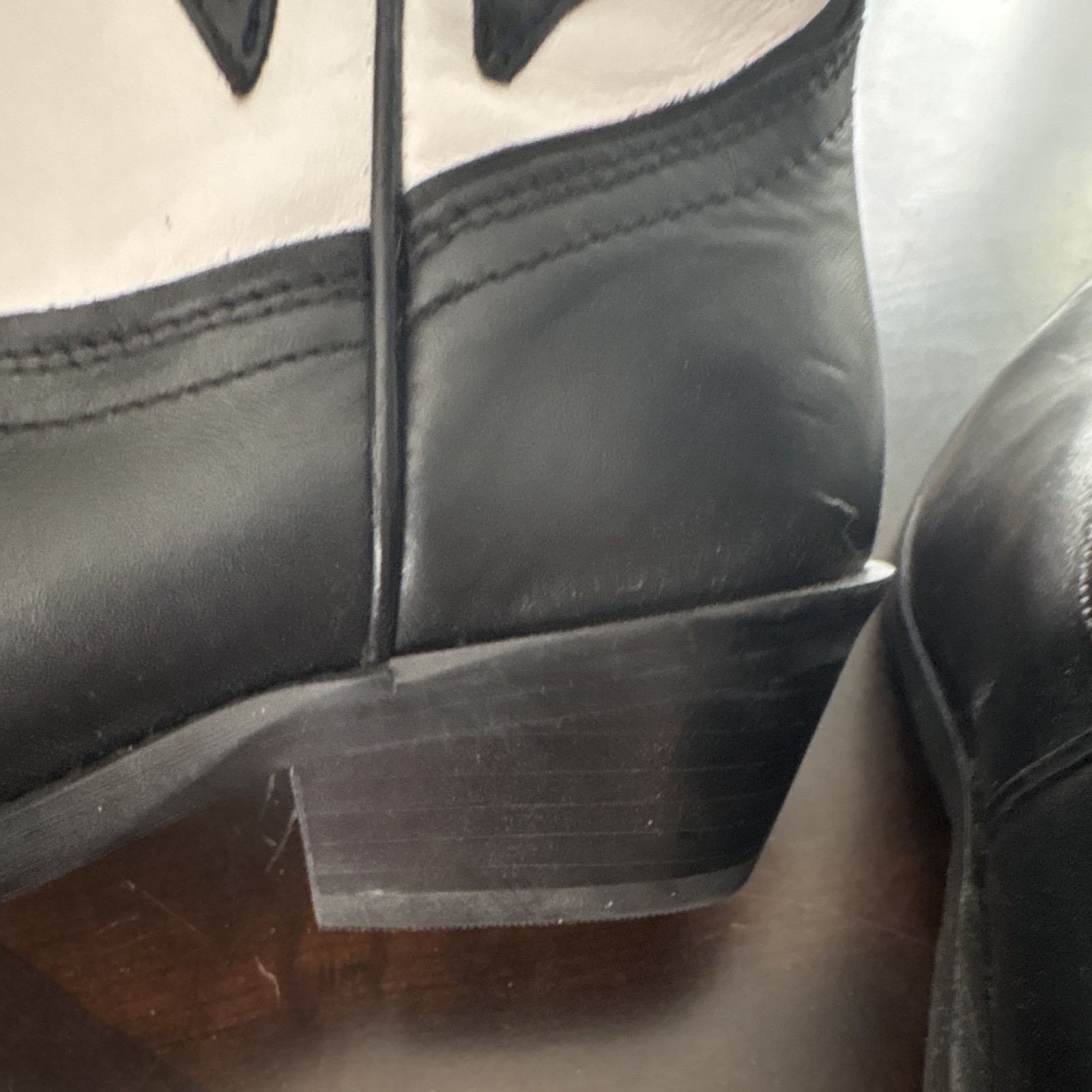 Steven by Steve Madden Men’s 6.5 Colorblock Leather Western Mid-Calf Boots