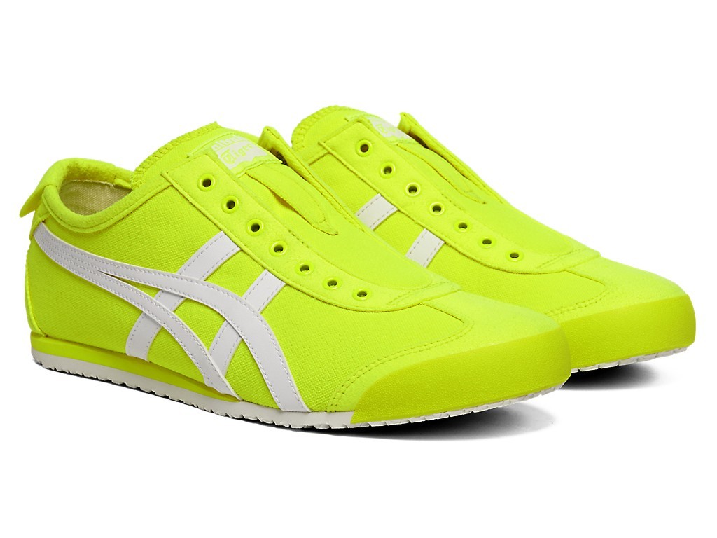 1183A360-752 Onitsuka Tiger Mexico 66 Slip On Safety Yellow/White (Men’s)