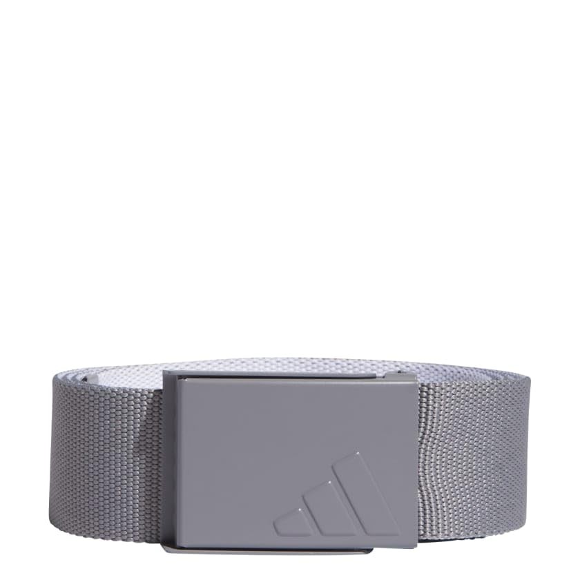 adidas Mens Reversible Web Belt, Grey Three/White, OSFM