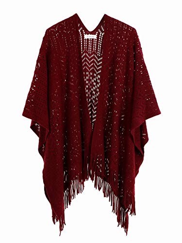 Luxurious 100% Soft Acrylic Poncho Wrap for All Seasons – One Size Fits Most