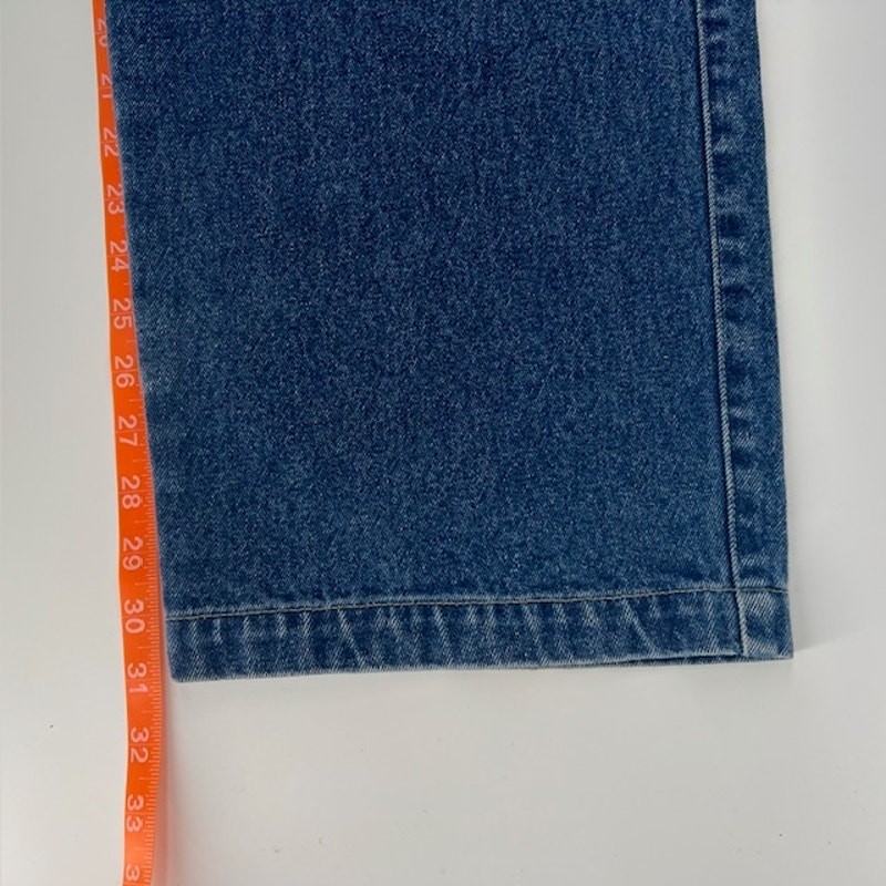 VTG Y2K First Down Zip Off Denim Jeans Mens 32 Cargo Baggy Skater Streetwear