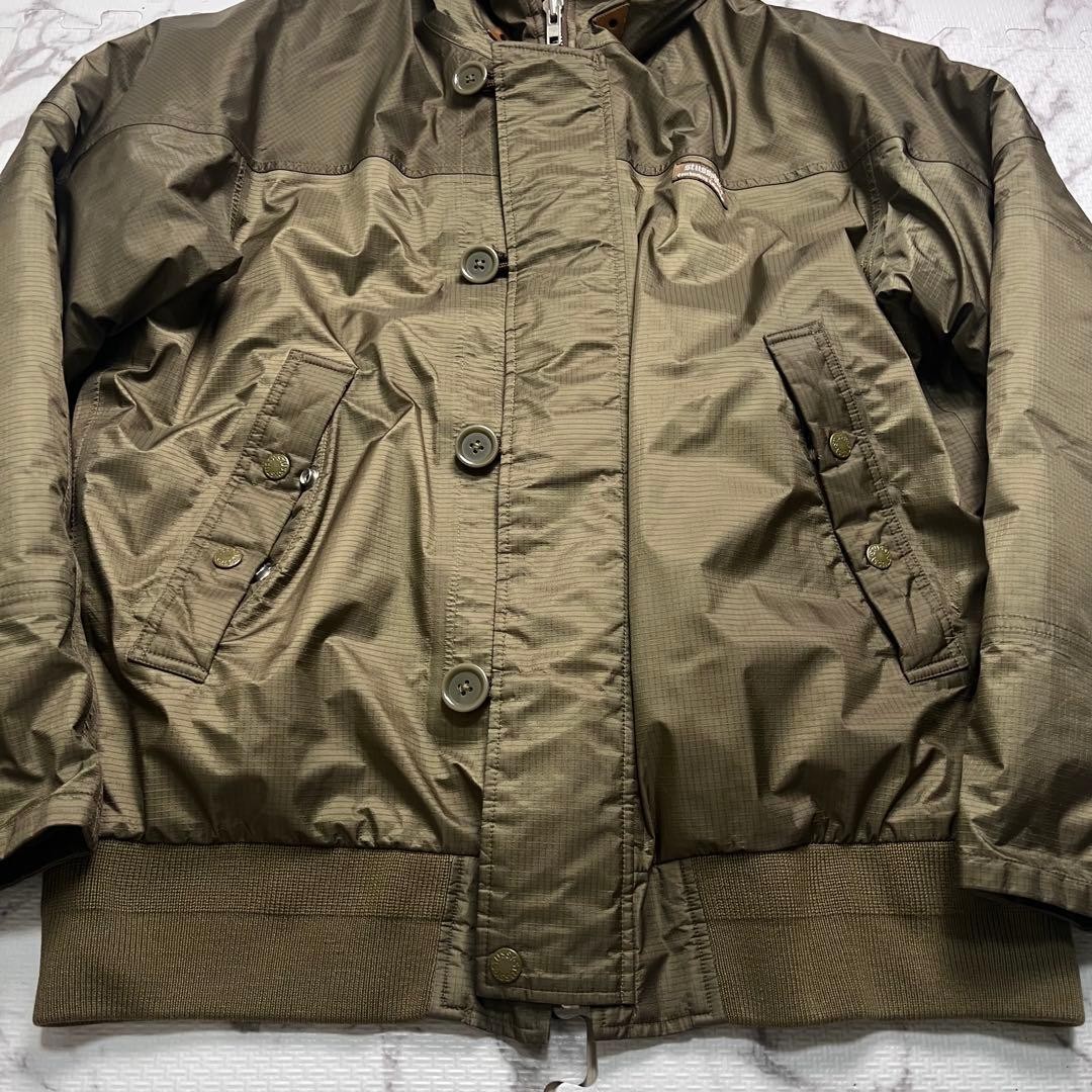 STUSSY GORE-TEX M65 Jacket Black Military Parka Mens Size Large L Hard To Find