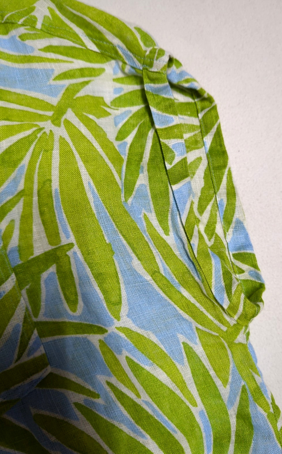 Sigrid Olsen Linen Shirt Size L Boxy Sleeveless Button Down Pocket