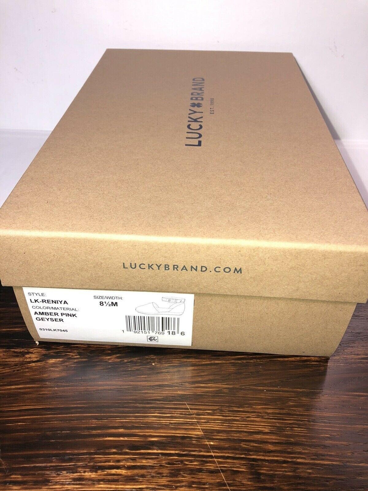 NIB LUCKY BRAND RENIYA Closed Toe Espadrille Shoes Size 8.5M