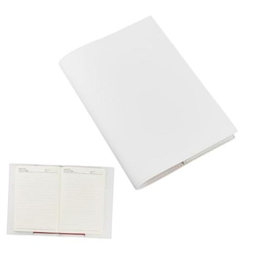 PU Leather Journal Cover 23×16.7cm/9.06×6.57in Rustic PU Leather Book White