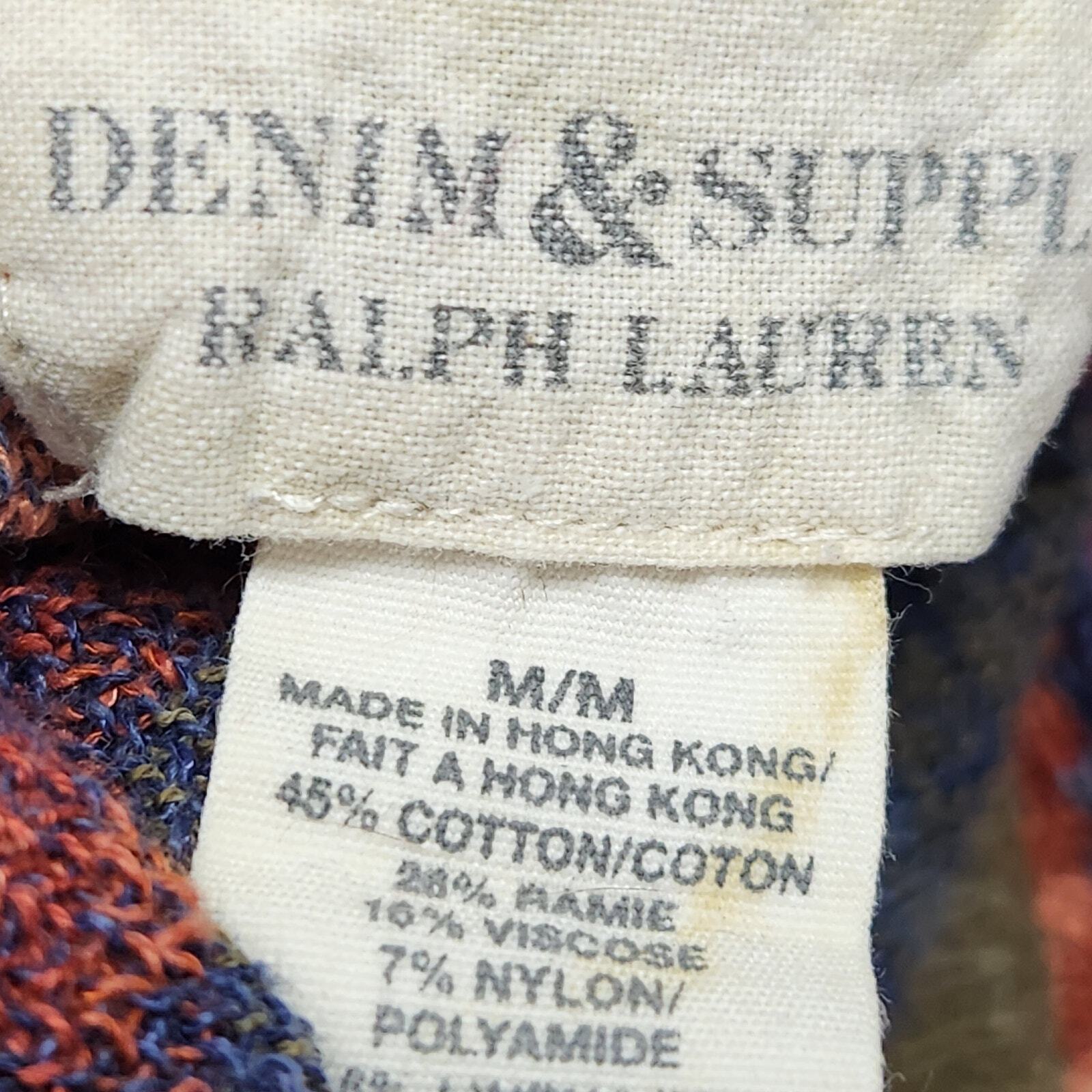 VTG DENIM AND SUPPLY RALPH LAUREN Sweater Dress Womens Medium Aztec Southwestern