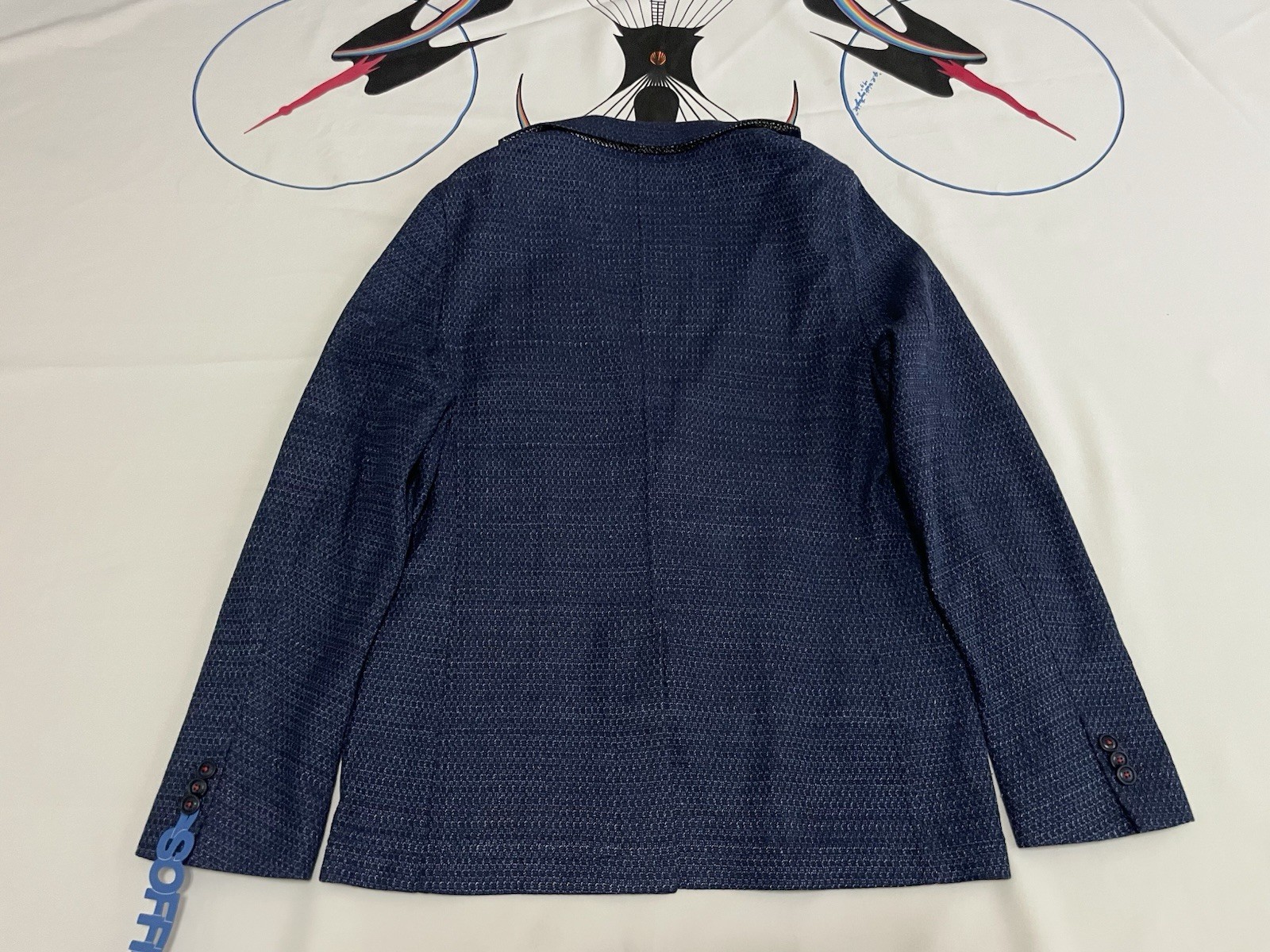 NWT Manuel Ritz Jacket Blazer Sport Textured 1/4-Lined Linen Blend IT 52 / US 42