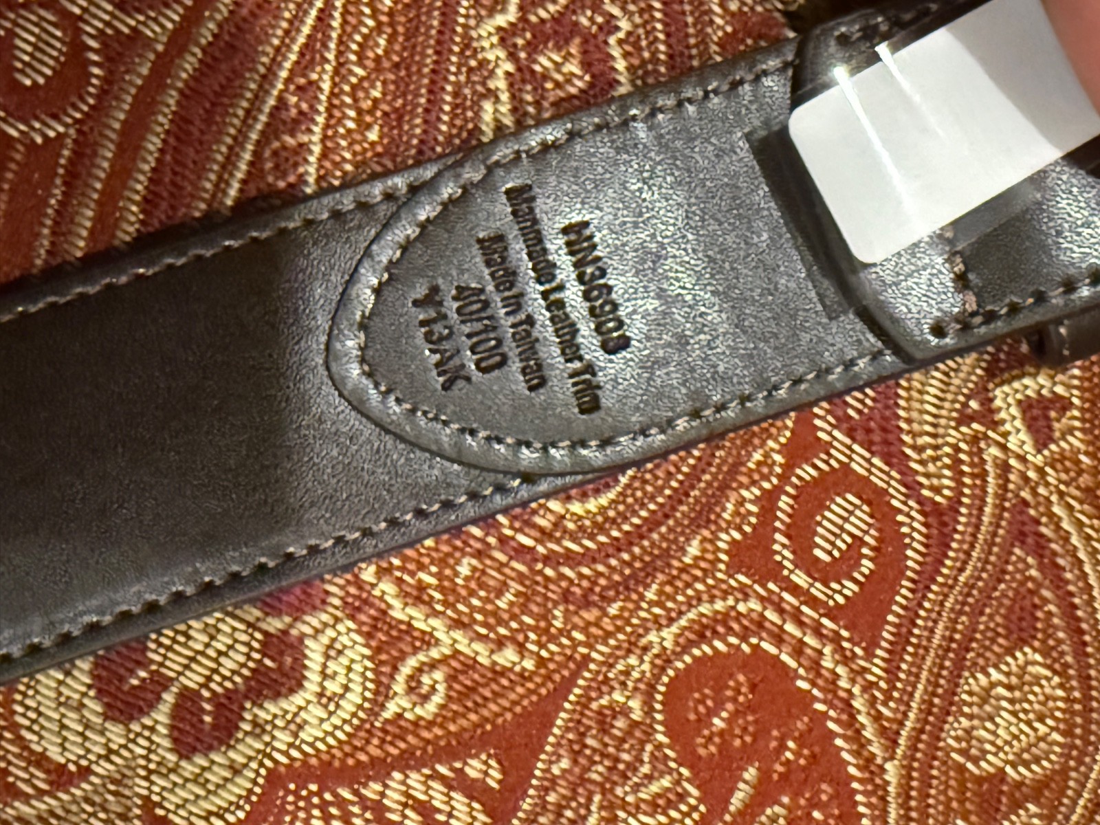 Penguin Men’s Size 40 Navy American Flag Belt MSRP $60