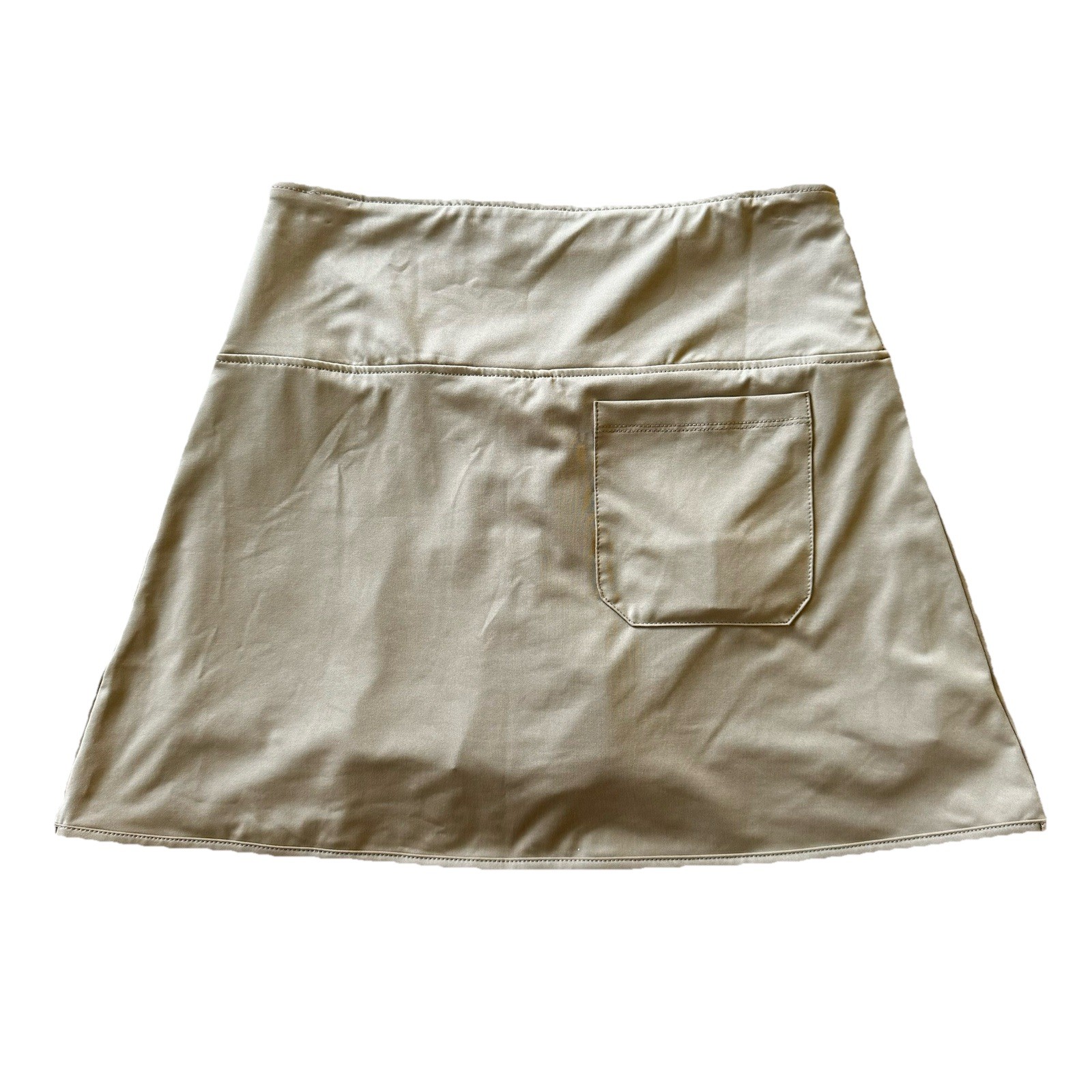 Ana Clare Active Morgan Skort Khaki Faux Wrap Pull On Pocket Size XS – NWT
