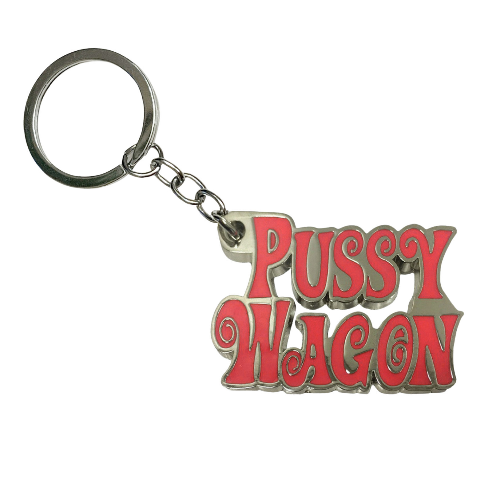 PUSSY WAGON KEYCHAIN 1.5″ Key Ring Kill Bill Movie Fan Funny Gag Gift Lady Gaga