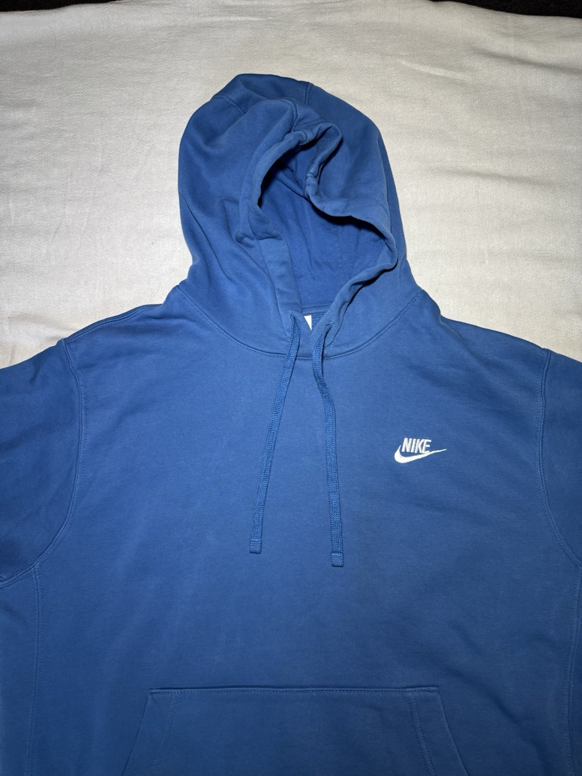 Nike Sportswear Club Fleece Pullover Hoodie Royal Blue Size L