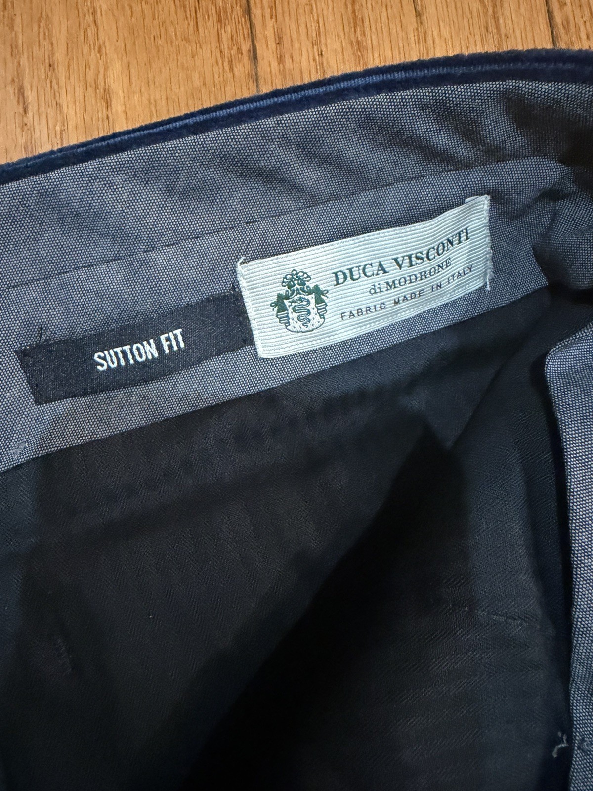 Todd Snyder Duca Visconti Di Modrone Sutton Pant Mens 32×32 Blue Corduroy