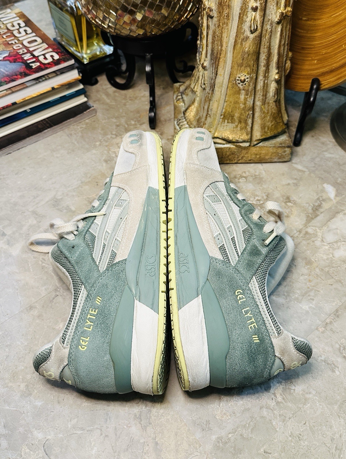 Asics Gel-Lyte III OG Light Sage / Slate Grey Running Shoes Size 10US