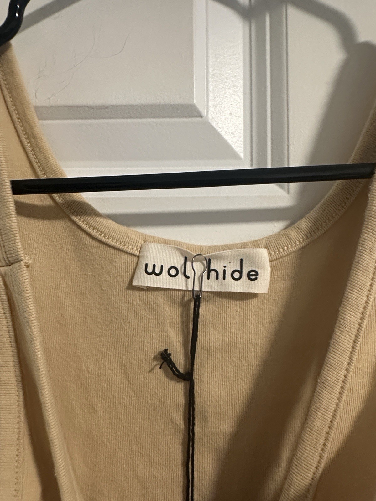 NWT Wol Hide Scoop Back Rib Tank in Barley size M