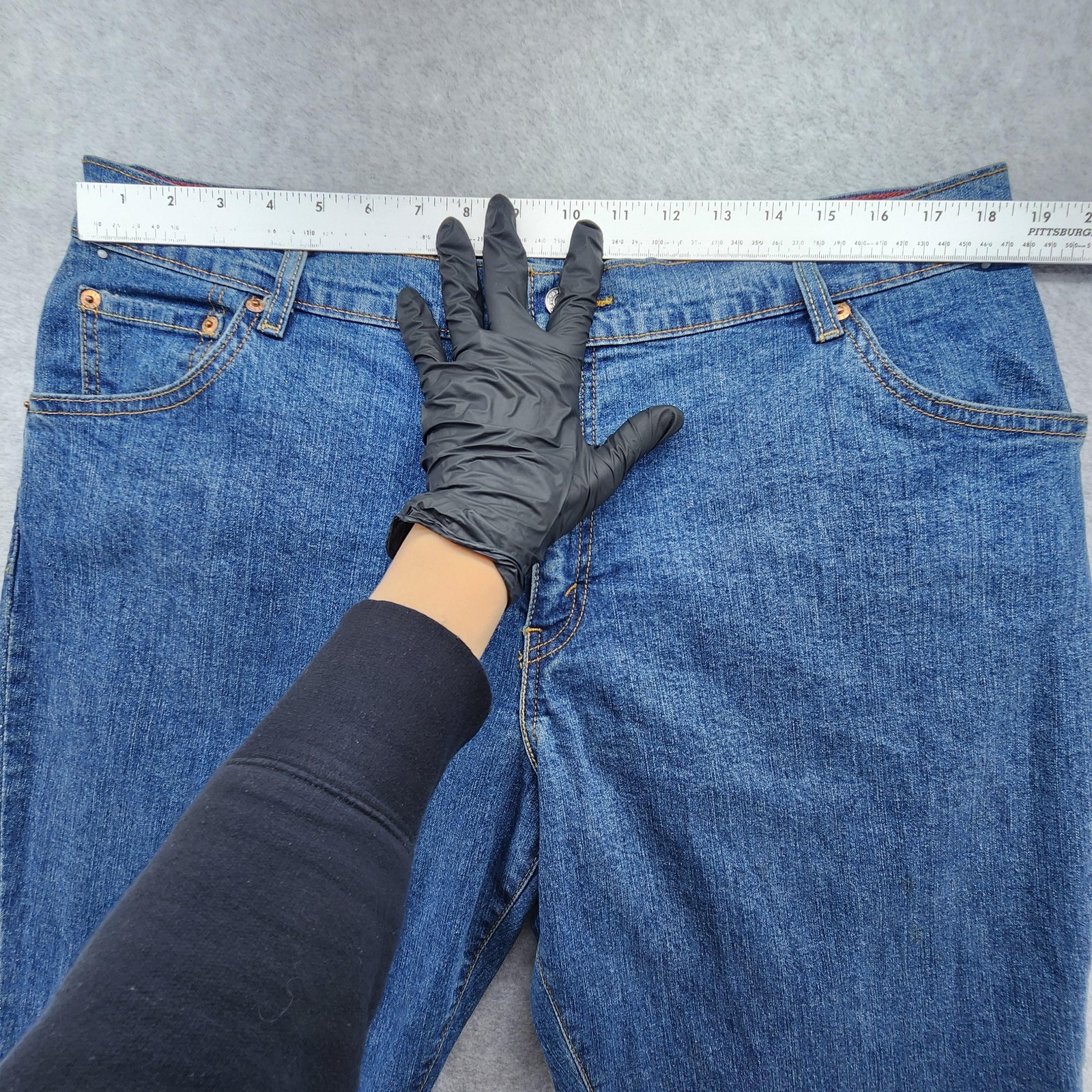 Levis 550 Jeans Womens 16 Medium Blue Relaxed Bootcut Denim Made Egypt Classic