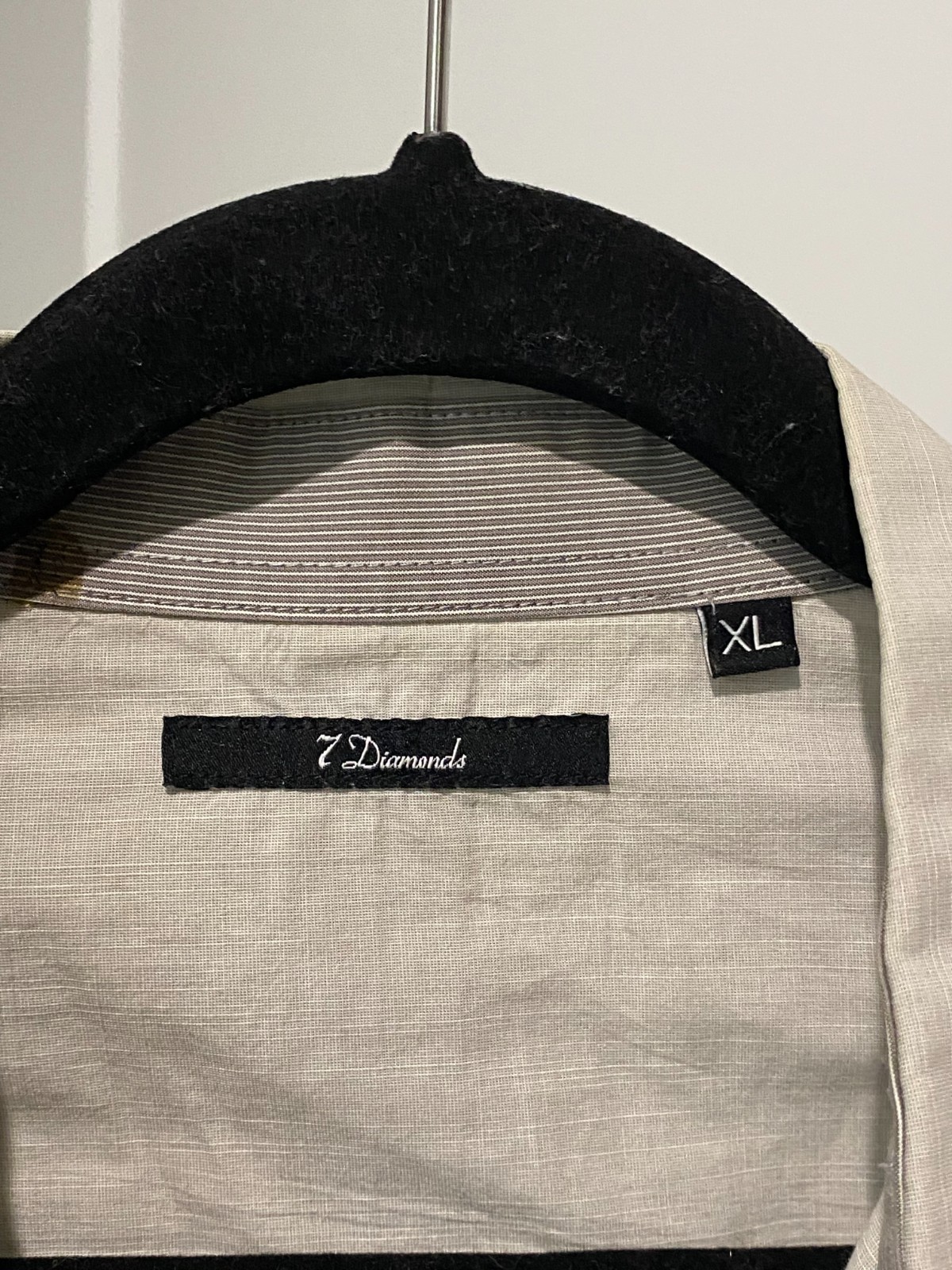 7 Diamonds (XLG) Military Style Utility Short Slv. Button Up Shirt – EUC !