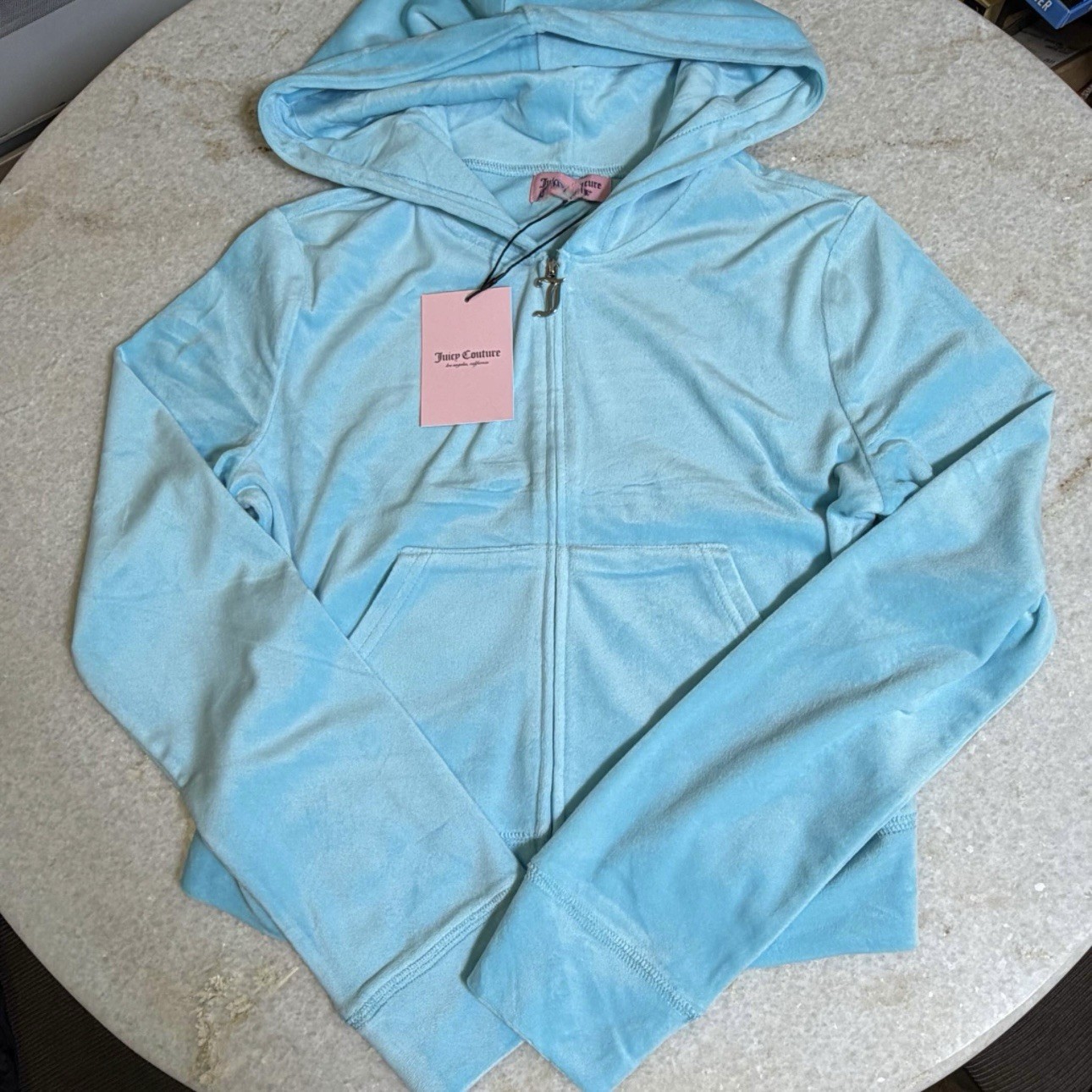Juicy Couture y2k Crystal velour rhinestone bling tracksuit size Large