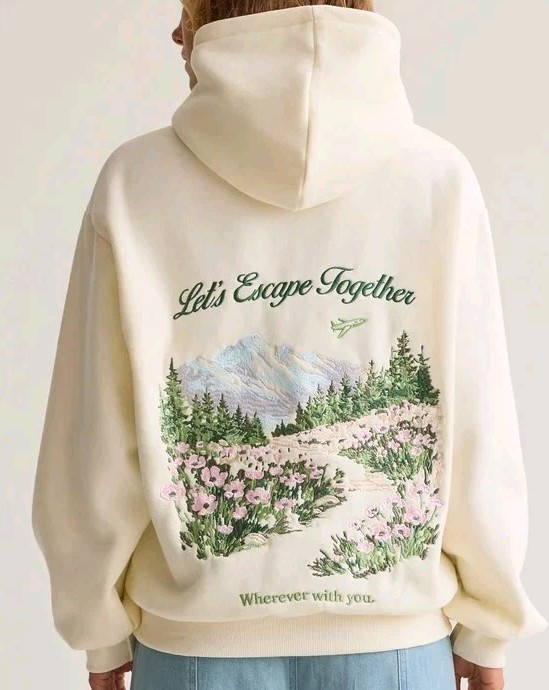 Altar’d State Let’s Escape Together Hoodie Size Small NWT