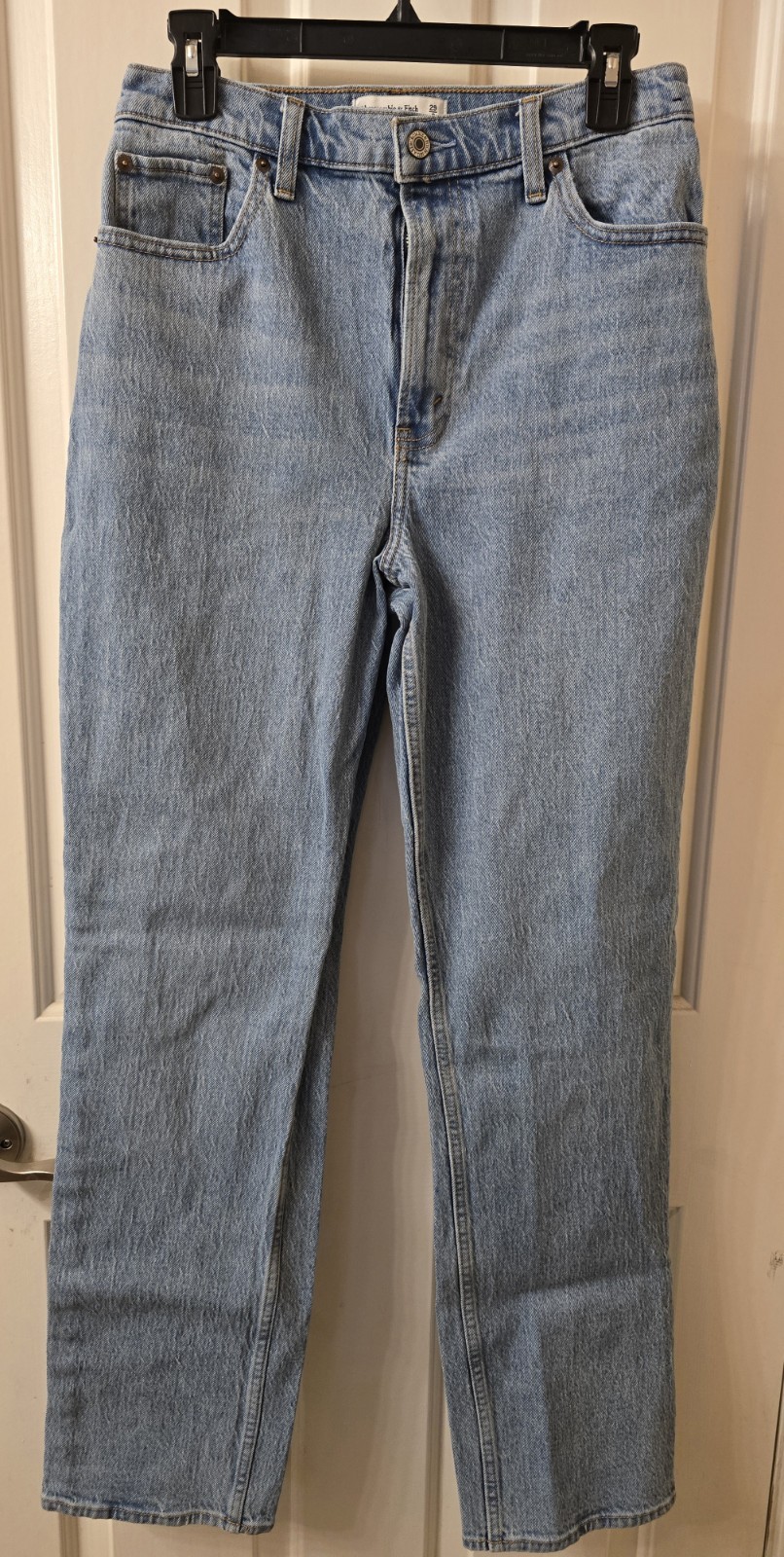 Abercrombie & Fitch The 90’s Straight Ultra High Rise Curve Love Jeans Size 29 8