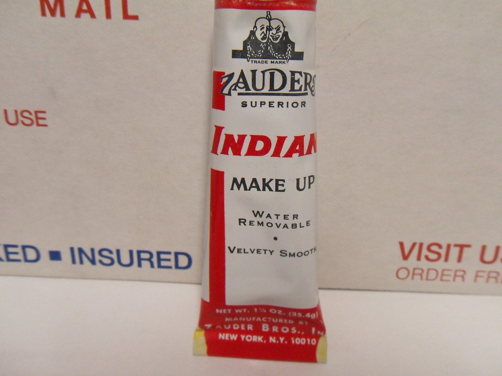 Vintage Zauders Superior Indian Makeup Zauder Brothers NY 1 1/4 oz 90% Full