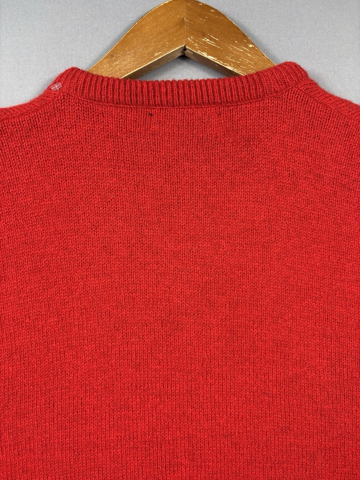 Vintage 80s 90s Jantzen Sweater Vest Mens Sz L Red V Neck Acrylic USA Made Golf