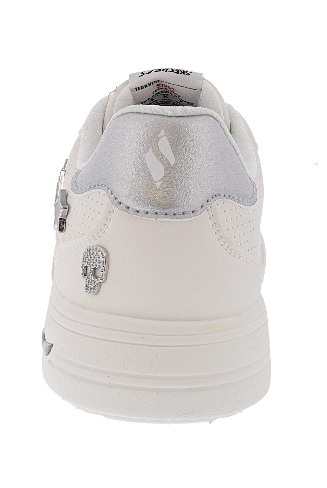 SKECHERS WOMEN’S ARCH FIT ARCADE- ROLLING STUDZ 190000/WHT WALKING SHOES