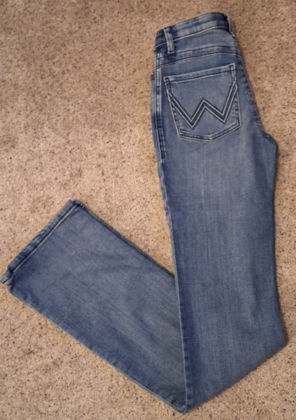 Wrangler Jeans Womens 3×38 Blue Willow Ultimate Riding Jean Stretch Denim NEW