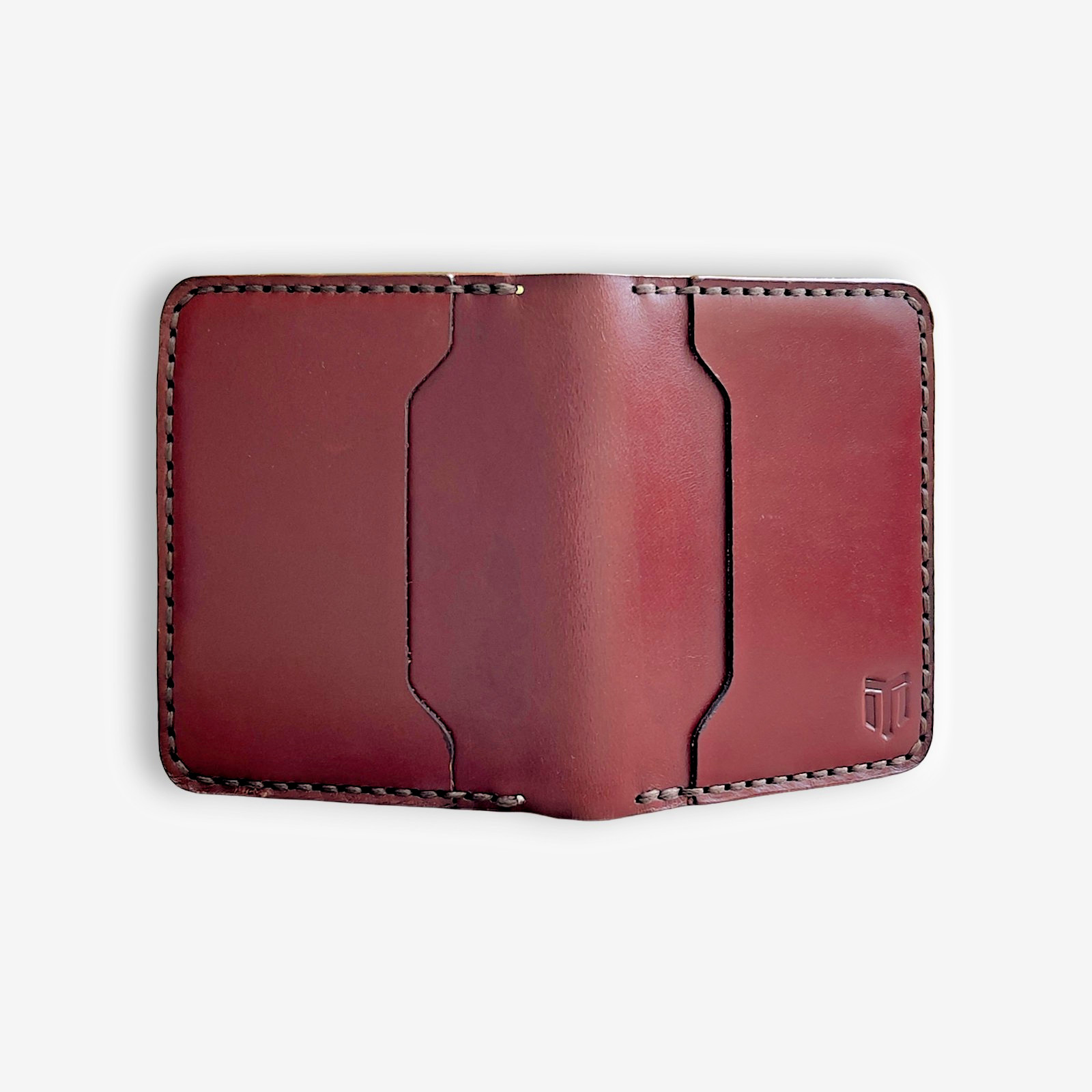 Men’s Slim Bifold Handmade Leather Wallet, RFID Blocking, Mnimalist Card Holder